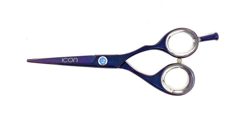 purple titanium hair shears cosmetic hairstylist barber scissors