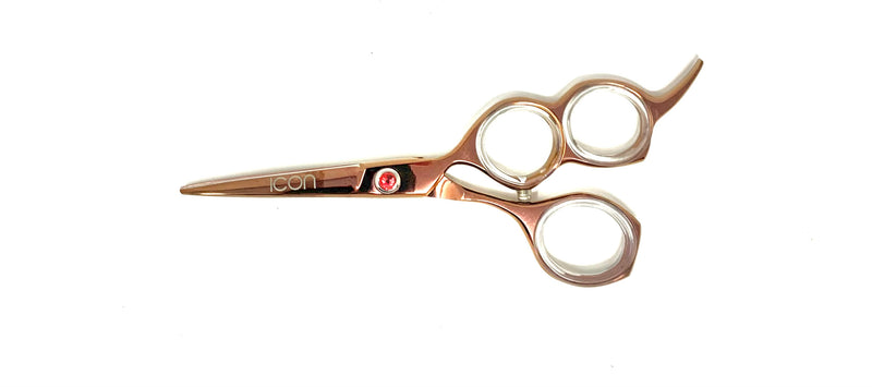 rose gold 3 three ring hair shears cosmetology salon hairstylist scissors