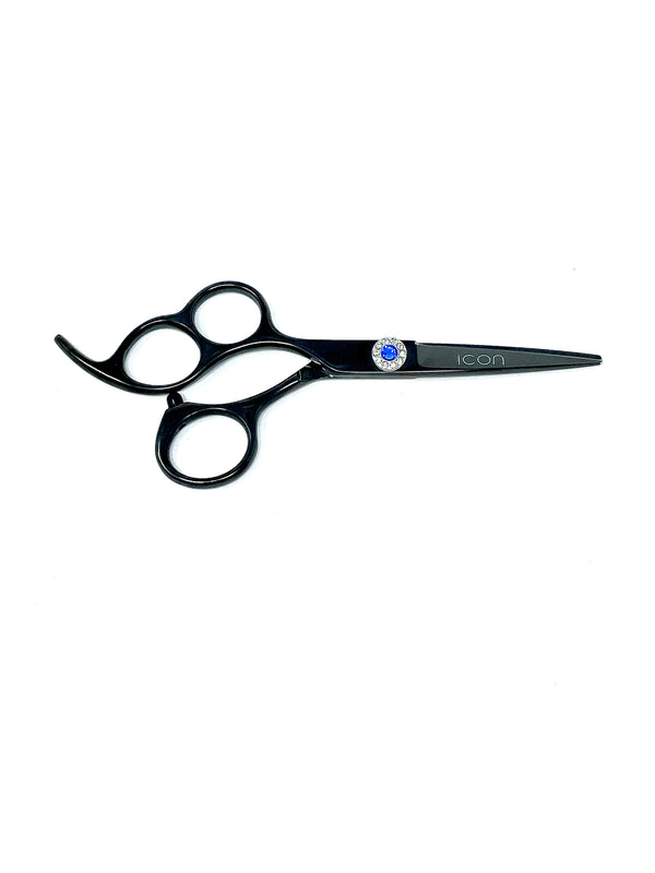 icon black three 3 ring professional hairstyling shears cosmetology salon scissors