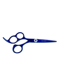 icon blue left handed 3 three ring professional hairstyling shears cosmetology salon scissors
