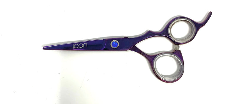 purple icon titanium shears cosmetology salon hairstylist scissors