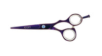 purple titanium coated shears removable pinky tang cosmetology salon stylist scissors