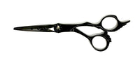 black titanium hair shears wing design handle cosmetology salon stylist scissors