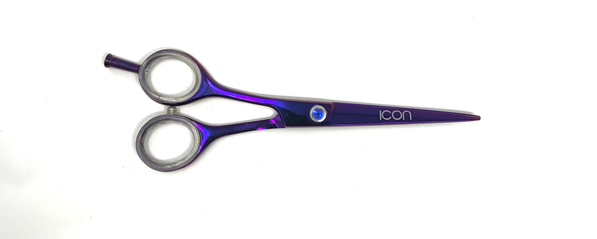 icon purple left handed professional shears cosmetology salon stylist scissors