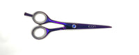 icon purple left handed professional shears cosmetology salon stylist scissors