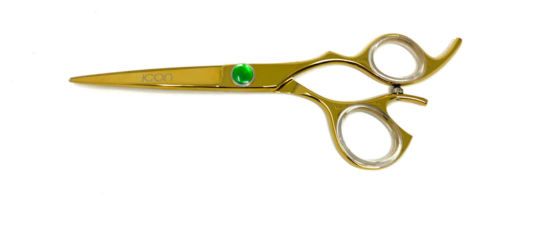 gold titanium professional hair shears cosmetology salon stylist scissors