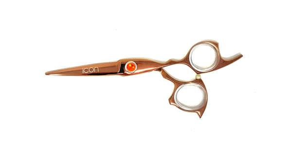 rose gold professional hair cutting shears thick blade cosmetology salon stylist scissors