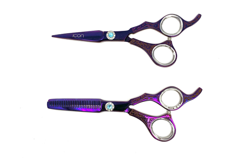 NEW * THE HAMMER SHEAR SET IN PURPLE 6.0 ICT-107