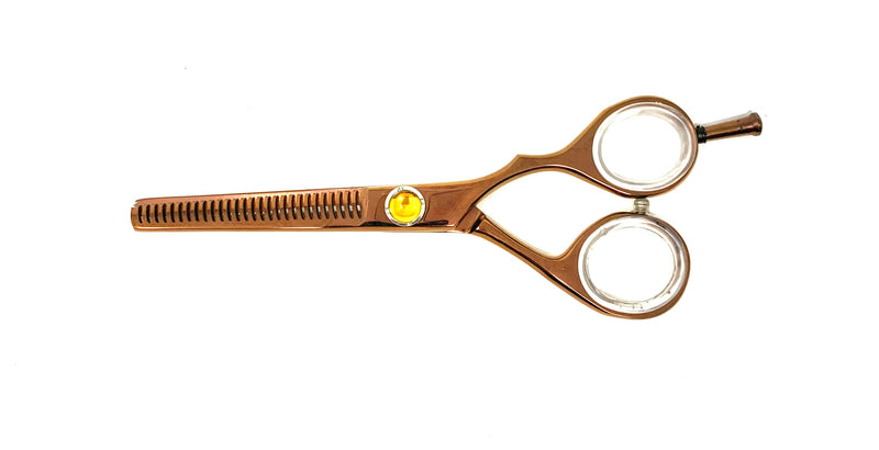 rose gold thinning texturing hair shears cosmetology salon stylist scissors