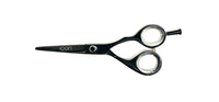 black finger rest hair shears cosmetic hairstylist barber scissors
