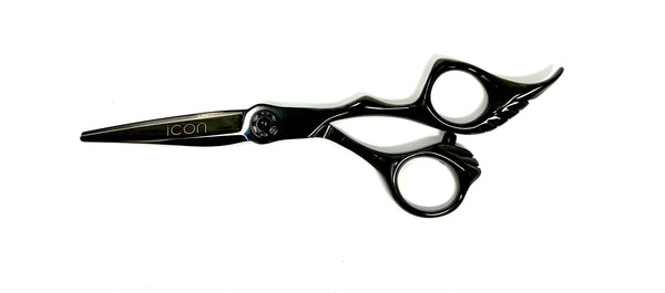 black wing design handle hair shears unique cosmetology salon stylist barber scissors