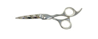 chrome titanium thick blade hair shear cosmetology salon stylist scissors