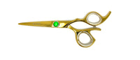 gold titanium coated hair shears cosmetology salon stylist barber scissors