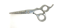 chrome titanium shears flower design hairstylist barber scissors