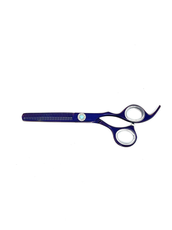 purple professional thinning texturing hair shears cosmetology salon stylist scissors