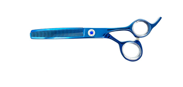 icon blue ergonomic professional hairstyling shears handcrafted scissors pet grooming