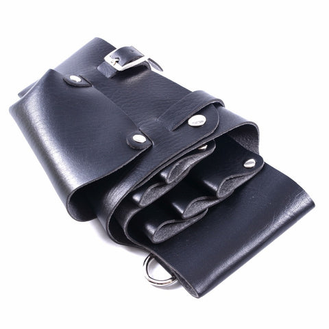 Leather Hairdressing Case Tools Scissor Bag Barber Holster Pouch Holder Rivet Purse Adjustable Waist Shoulder Belt