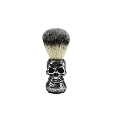 Barbershop men's Retro Oil Head Hairdressing Brush Beard Skull Resin Handle Beard Foam