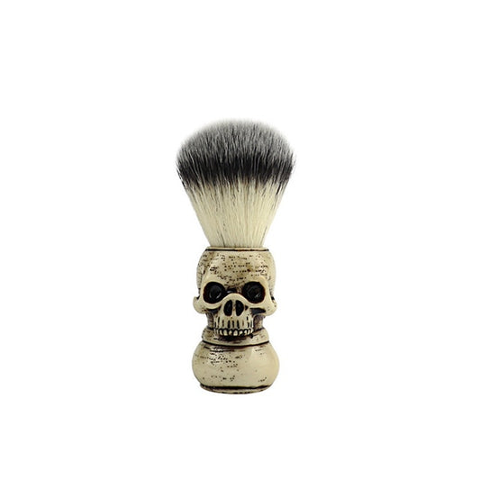 Barbershop men's Retro Oil Head Hairdressing Brush Beard Skull Resin Handle Beard Foam