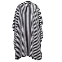 Adjustable Black and White Stripe Hairdressing Gown Hair Cutting/Barbers Cape Hairdresser Hairdressing Hair Cutting Gown Barber