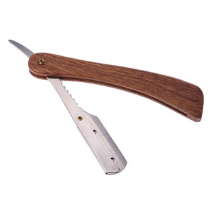 Folding Shaving Straight Edge Barber Razor Stainless Steel Blade Shaving Knife