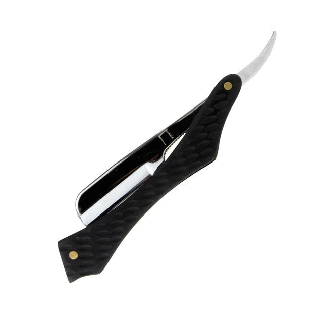 Vintage Manual Shaver Stainless Steel Straight Edge Razor Barber