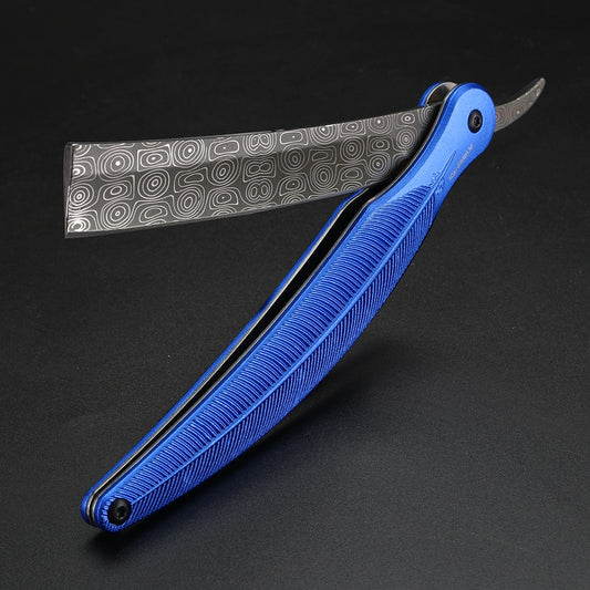 Damascus Vintage Razor Shaver Straight Razor Edge Dedicated Hairdressing Barber Shop Manual Knife