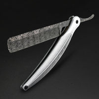 Damascus Vintage Razor Shaver Straight Razor Edge Dedicated Hairdressing Barber Shop Manual Knife