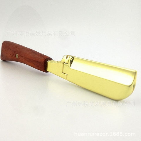 Men Shaving Barber Tools Magnetic Knife Holder Sandalwood Handle